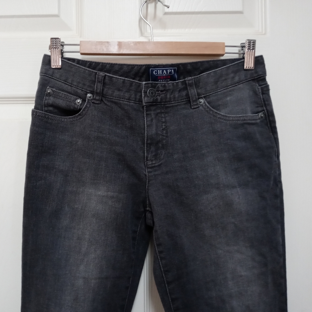 Chaps Faded Black Petite Jeans Size 4P